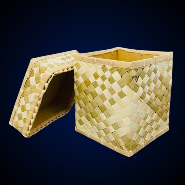 Handcrafted Nutsedge (Pang) Gift Box – 3" x 3"