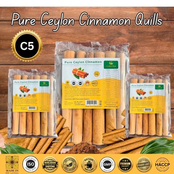 Cinnamon Quills – Grade C5 Super Cuts | 100% Pure Ceylon Cinnamon