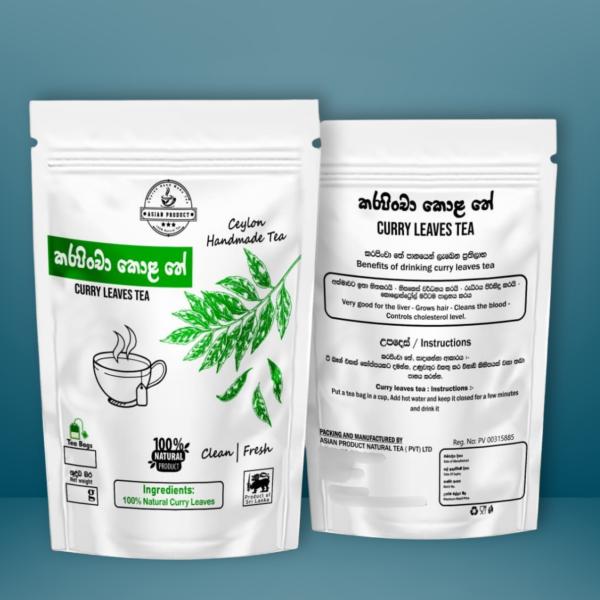 Asian Product Natural Tea – Curry Leaves Herbal Tea Packet (25 Tea Bags | 50g)