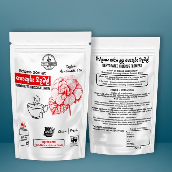 Asian Product Natural Tea Pvt Ltd – Dehydrated Hibiscus Flower Herbal Tea (25 Tea Bags)