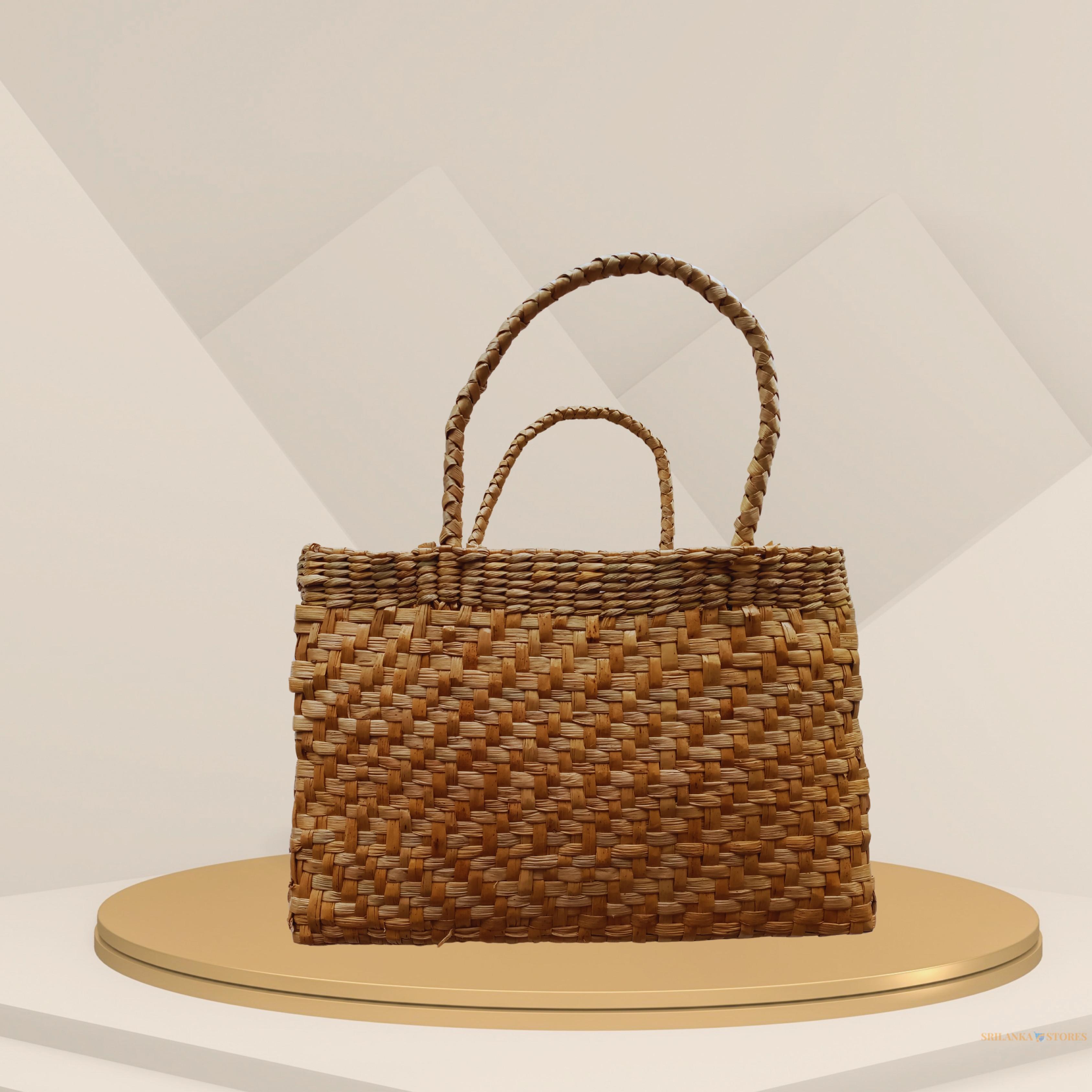 Handcrafted Natural Reed Mini Market Handbag – CEY CRAFTS