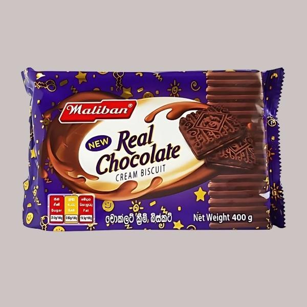 Maliban Real Chocolate Cream Biscuits – Rich Chocolate Filled Sandwich Biscuits