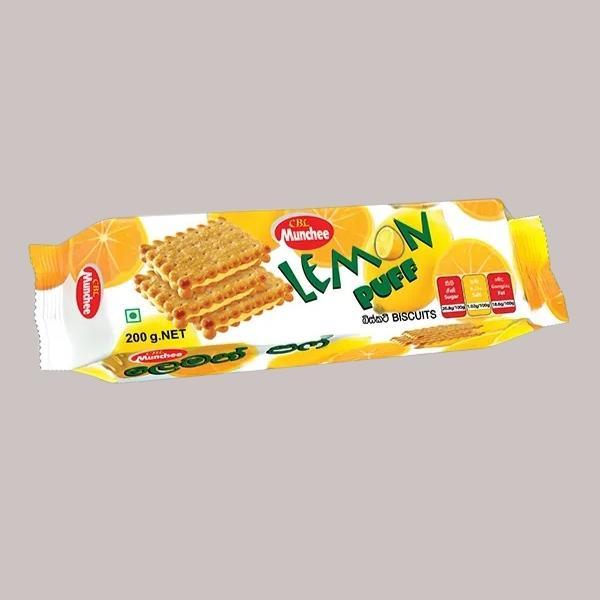 Munchee Lemon Puff Biscuits – Zesty Lemon Cream Sandwich Biscuits