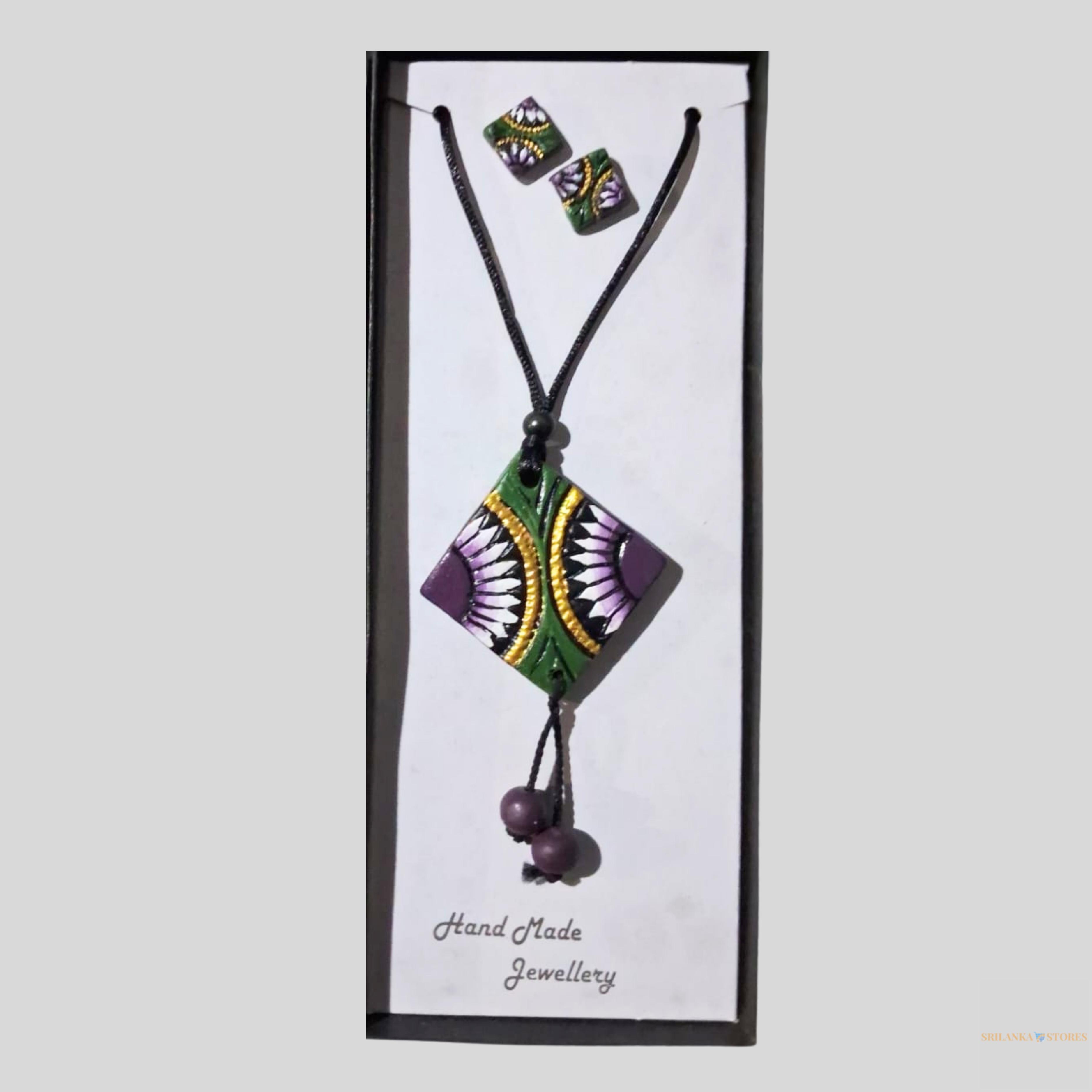 Handmade Jewelry Set – Colorful Necklace & Earring Pair