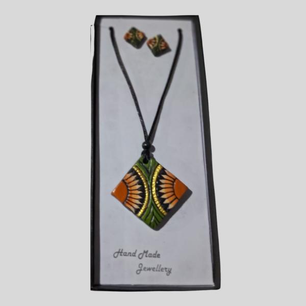 Handmade Jewelry Set – Colorful Necklace & Earring Pair