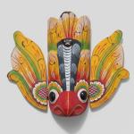Gurulu Raksha Traditional Sri Lankan Wooden Mask – Hand Painted Cultural Decor