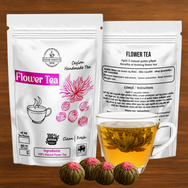 Ceylon Handmade Flower Tea – Single Bloom Infusion (1 Flower)