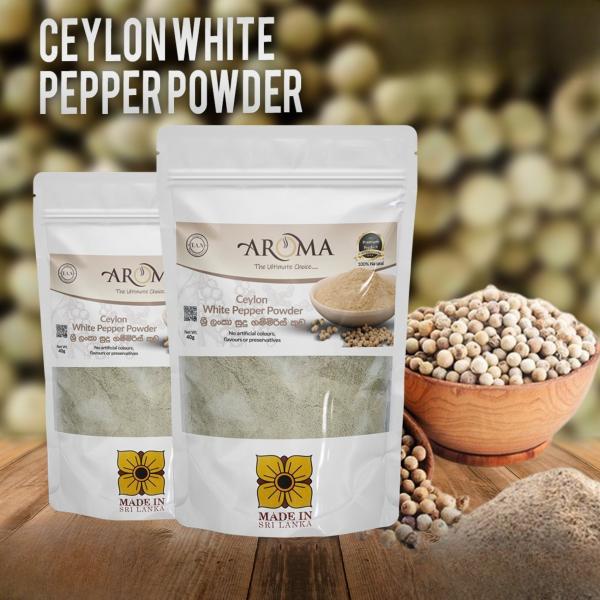 White Pepper Powder (40g) – 100% Pure & Aromatic