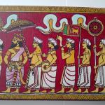 Nuwara Perahera – Kandyan Style Acrylic Canvas Painting