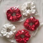 Ashee Fashion Multicolor Satin Hair Scrunchies – Medium Size (6cm)