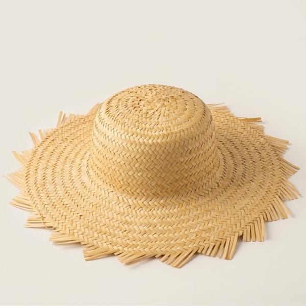 Palm Hat – 7” Diameter (Handcrafted Natural Palmyrah)