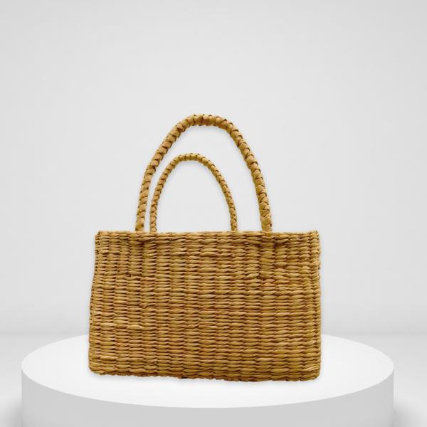 Natural Reed Mini Market Handbag – Handmade by CEY CRAFTS