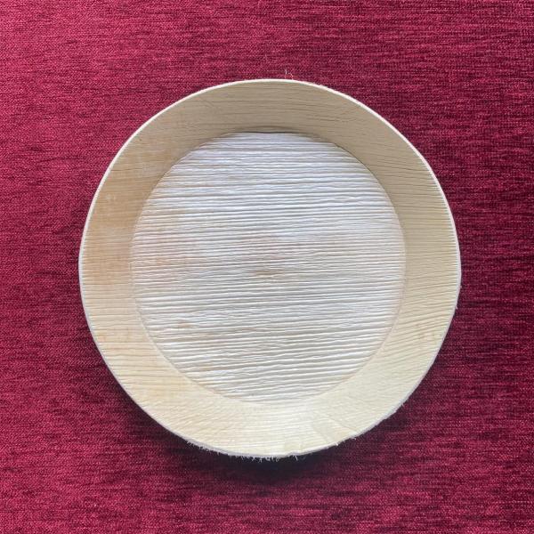 Eco-Friendly 6.5" Arecanut Leaf Plate (No Edge) – 100% Natural & Biodegradable