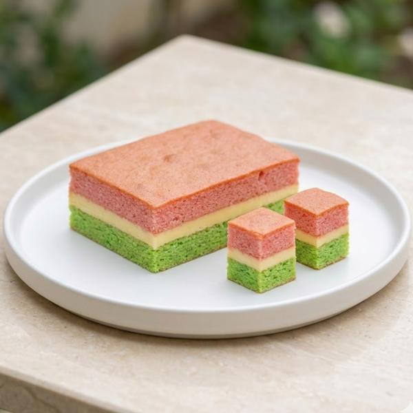 Classic Ribbon Cake – Soft Layered Sri Lankan Rasa Kavili