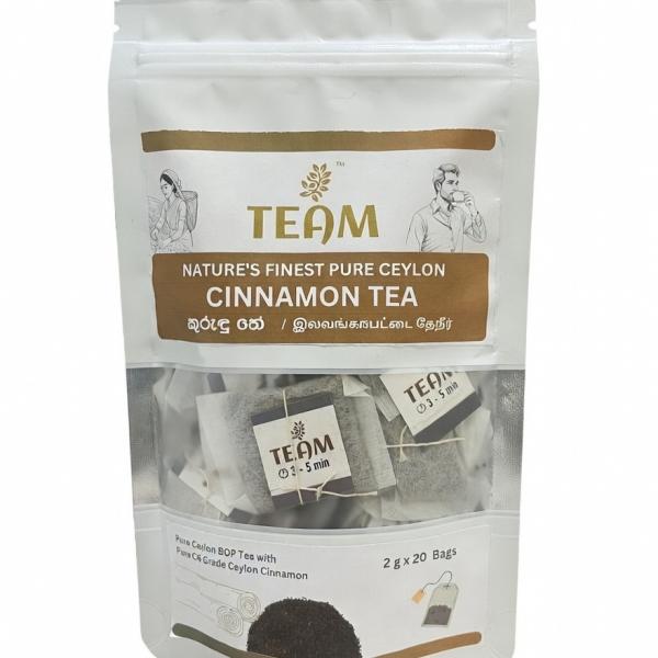 Ceylon Cinnamon Tea – 10 & 20 Tea Bags (2g Each) | 100% Natural Sri Lankan Herbal Tea with BOP + Ceylon Cinnamon