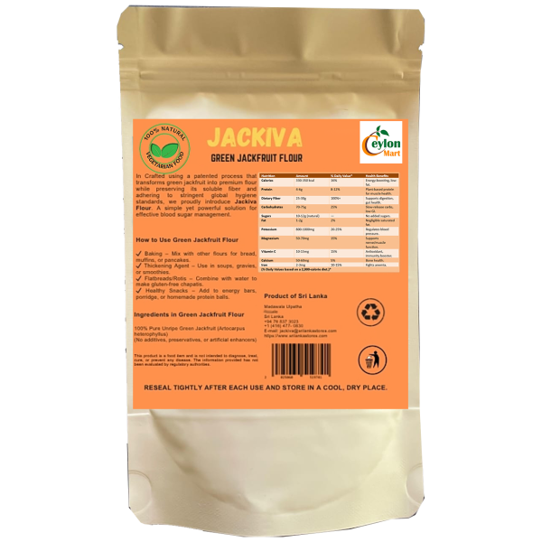 JACKIVA – 100% Green Jackfruit Flour | Helps To Manage Blood Sugar Levels | May Help Lower Cholesterol