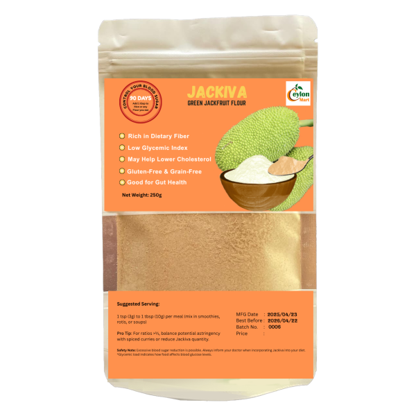 JACKIVA – 100% Green Jackfruit Flour | Helps To Manage Blood Sugar Levels | May Help Lower Cholesterol
