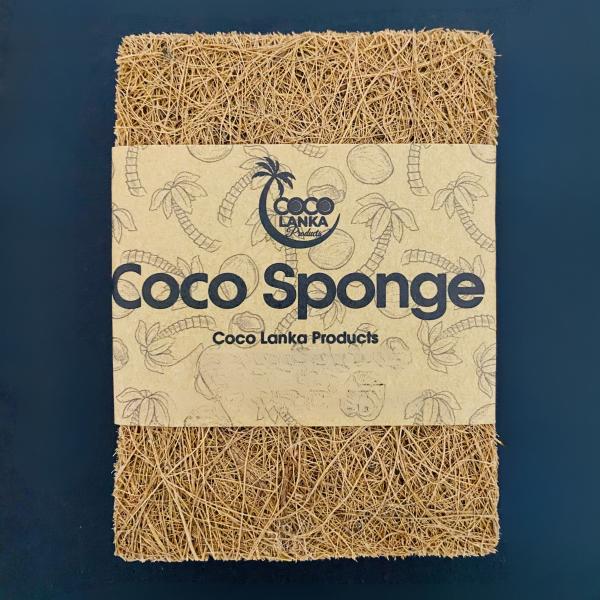 Coco Lanka Natural Coir Sponge – Eco-Friendly Cleaning Sponge (Available in Sets of 2, 4 & 6)