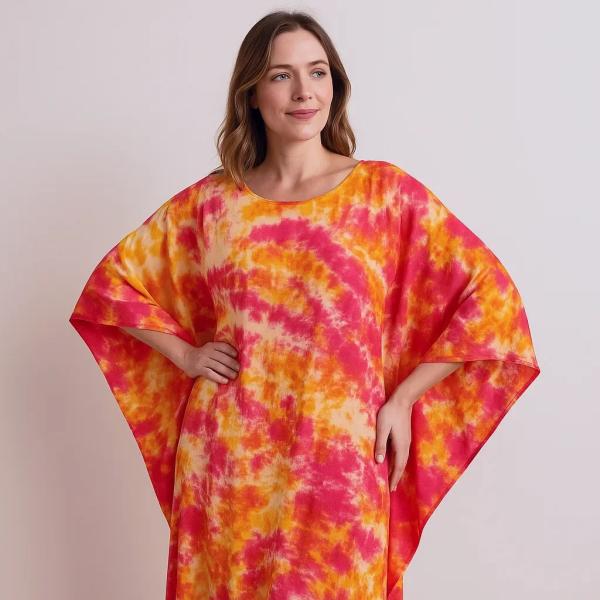 Handmade Tie-Dye Kaftan Dress – Super Voile Cotton