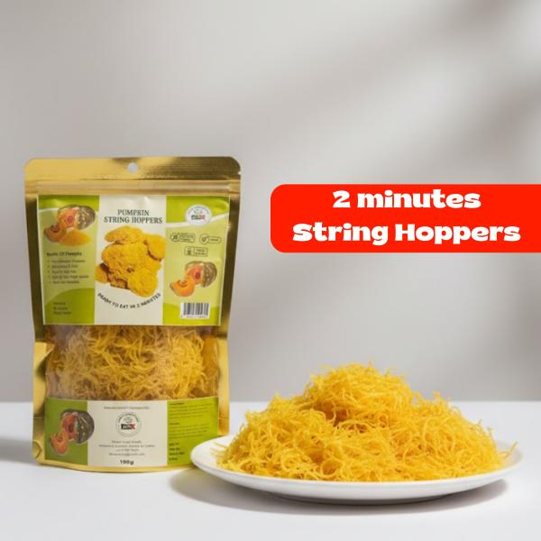 Pumpkin String Hoppers – 200g (Healthy & Fiber-Rich)