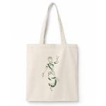 Hand-Painted Traditional Dance Canvas Tote Bag – Eco-Friendly Cultural Art Tote
