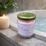 Rose Bath Salt with Epsom Salt & Essential Oils