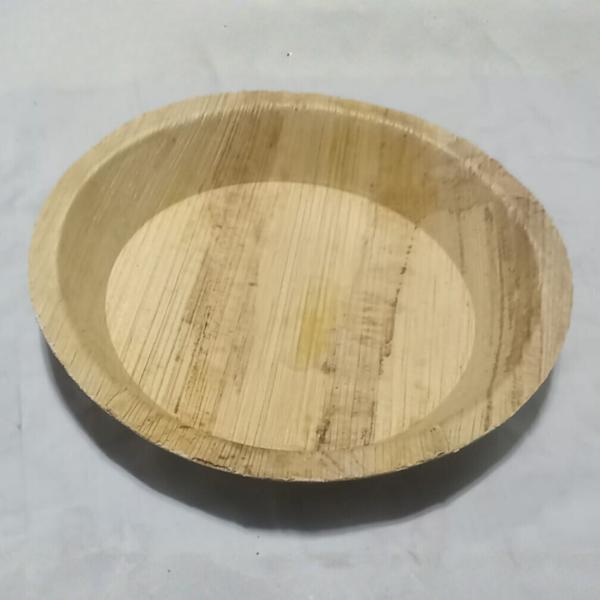 Arecanut Leaf Round Dining Plate – 6″ Natural Eco-Friendly Plate