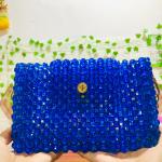 Handcrafted Pearl & Crystal Luxury Beaded Bag – 8″×5″×3″ | Crafts by Chethi