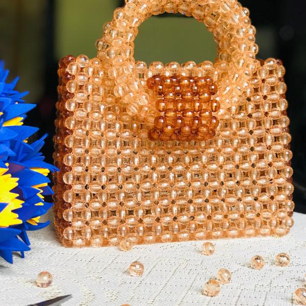 Custom Handcrafted Pearl & Crystal Luxury Beaded Bag