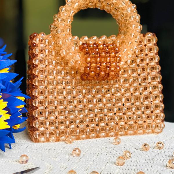 Custom Handcrafted Pearl & Crystal Luxury Beaded Bag
