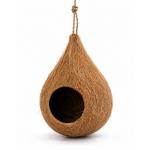 Bird Nest from Natural Coconut Husk – Eco-Friendly Handmade Bird Shelter