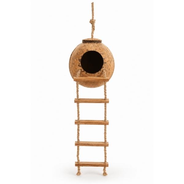 Bird Nest – Natural Bird House from Coconut Shell