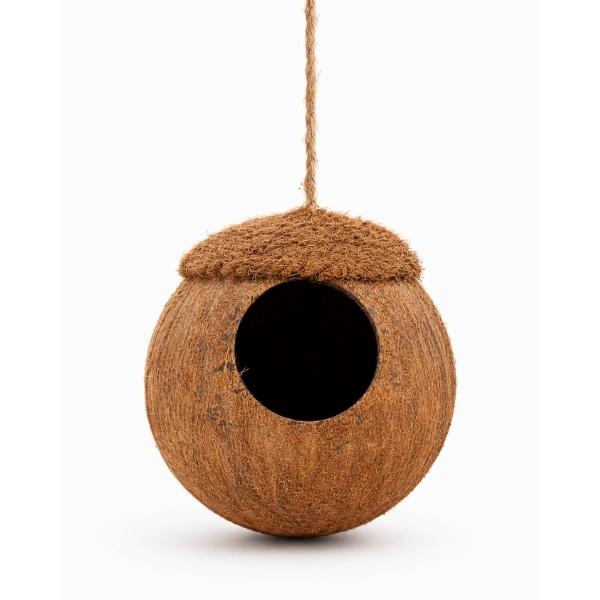 Bird Nest from Coconut Shell – Eco-Friendly Natural Bird House