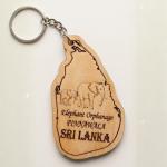 Laser Printed Pine Wood Souvenir Key Tags – Customizable Sri Lankan Designs