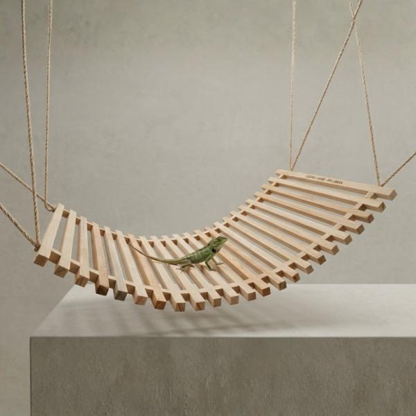 Lizard Lodge – Handmade Pine Wood Shelter for Geckos and Lizards