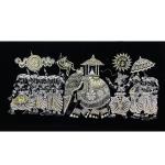 Kandy Perahera Batik Wall Art – Traditional Sri Lankan Cultural Artwork