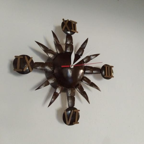 Eco-Chic Coconut Shell Frameless Wall Clock