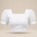 Ladies White Cutlon Top – 100% Cotton | Sinhala & Tamil New Year Special Collection