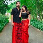Red Batik Sarong for Ladies & Gents – 100% Cotton | Special Sinhala & Tamil New Year Collection