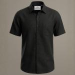Men’s Black Linen Shirt – Breathable Casual Shirt (M / L / XL / 2XL)