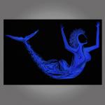 Jailed Mermaid – Digital Printed Canvas Box Frame Wall Art by H.K. Heshan (36" x 24")