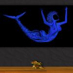 "Jailed Mermaid" – Digital Canvas Wall Art by H.K. Heshan