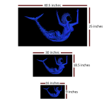 "Jailed Mermaid" – Digital Canvas Wall Art by H.K. Heshan