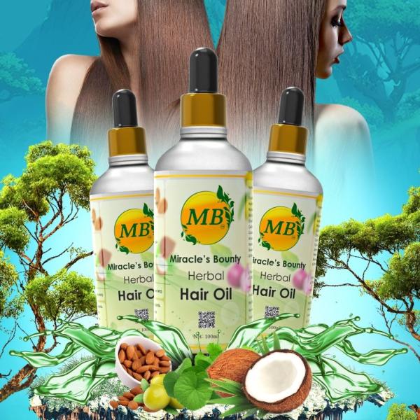 Miracle's Bounty Herbal Hair Oil - Miracles Bounty products