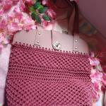 Nadee Creation – Elegant Pink Handbag (11" x 14")