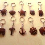 Natural Coconut Shell Key Tag