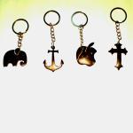 Natural Coconut Shell Key Tag