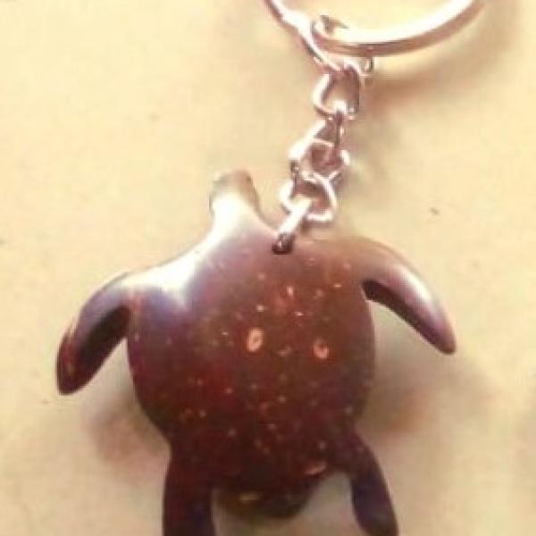 Natural Coconut Shell Key Tag