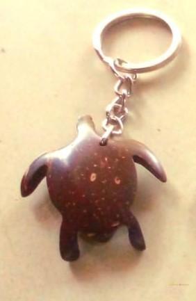 Natural Coconut Shell Key Tag