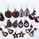 Handcrafted Coconut Shell Earrings